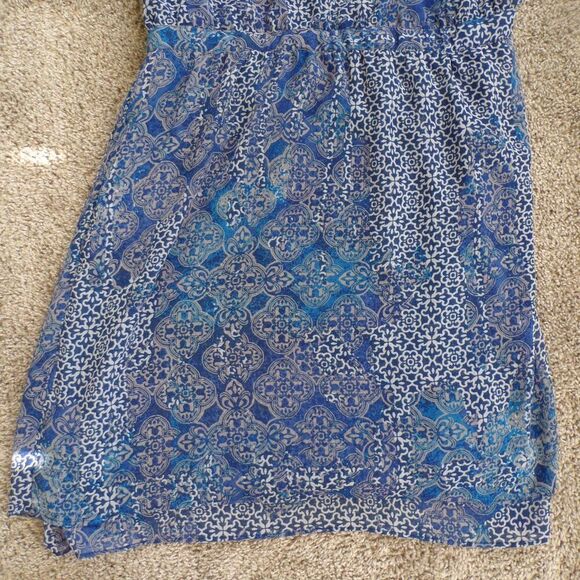 Banana Republic blue boho print dress 8 - Picture 3 of 9